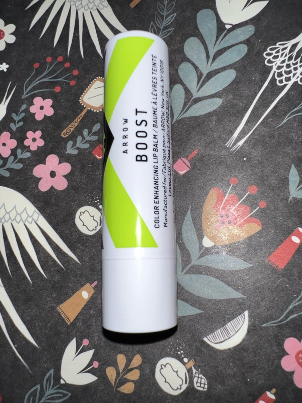 Arrow Boost Color Enhancing Lip Balm - Lime Green & White